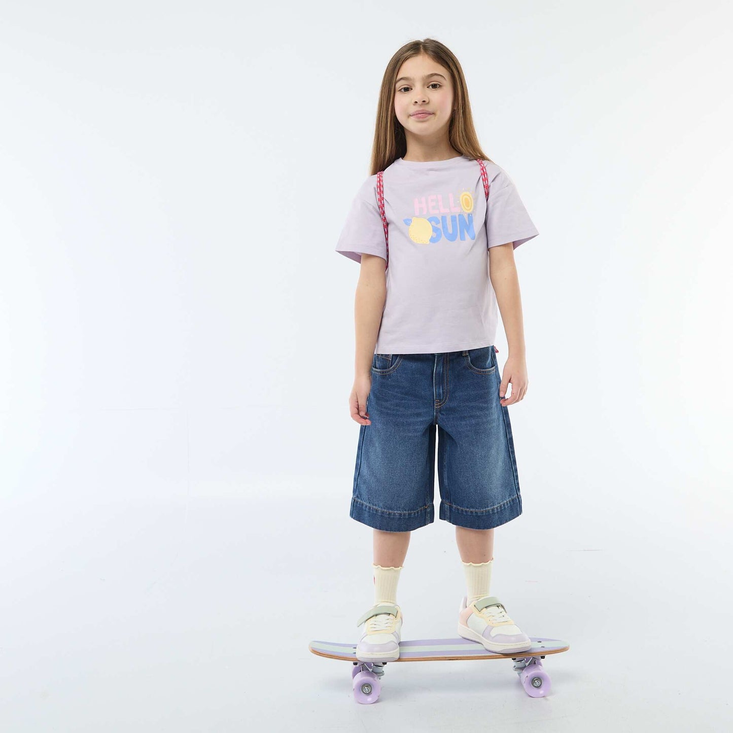 T-shirt imprimé fantaisie VIOLET