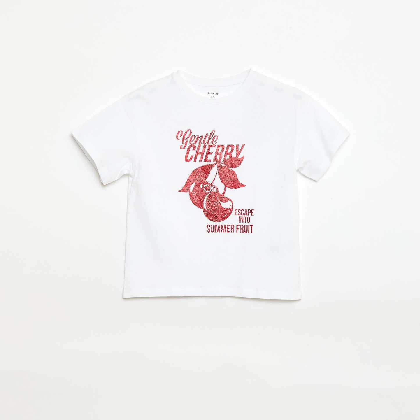 T-shirt imprimé fantaisie BLANC