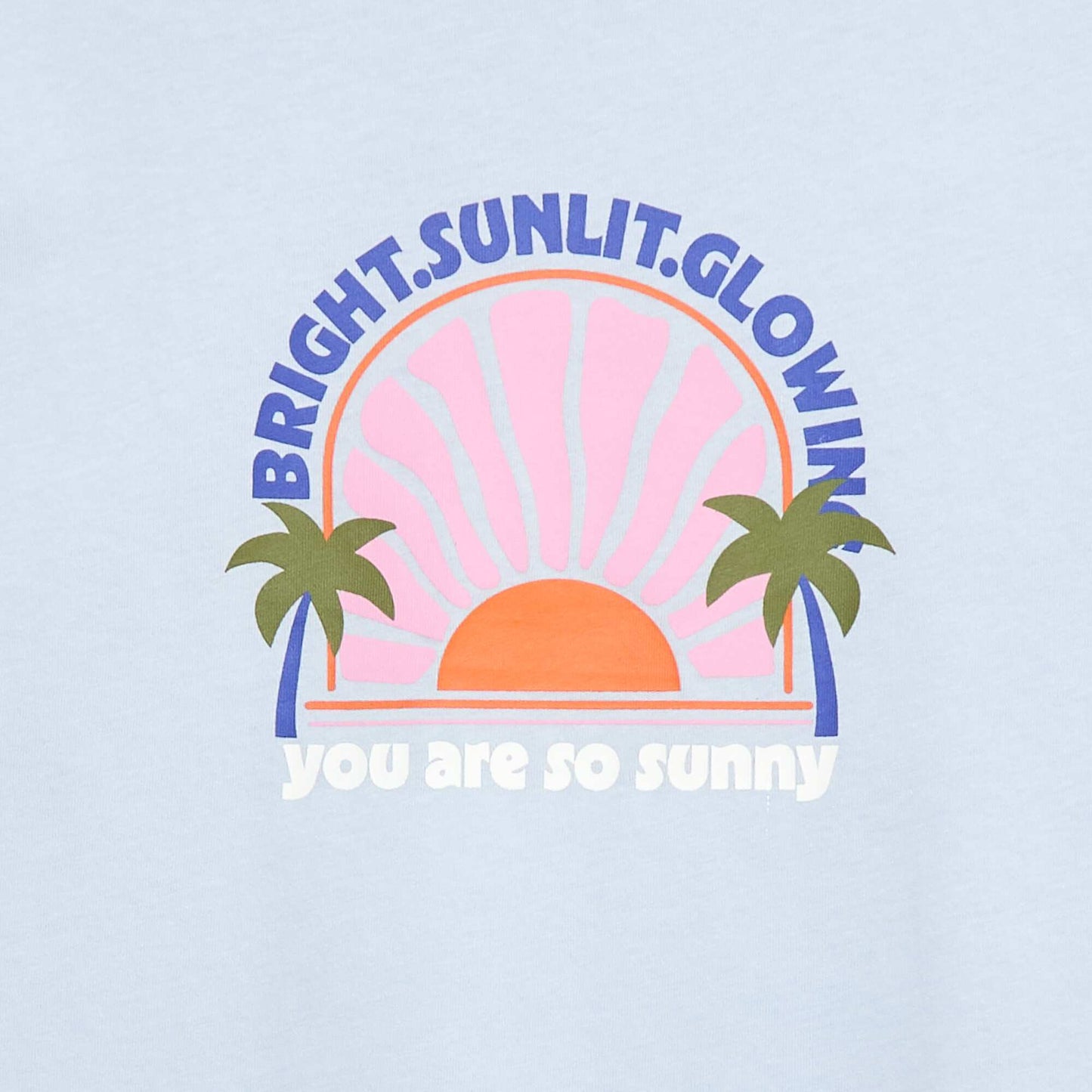 T-shirt imprimé fantaisie BLEU