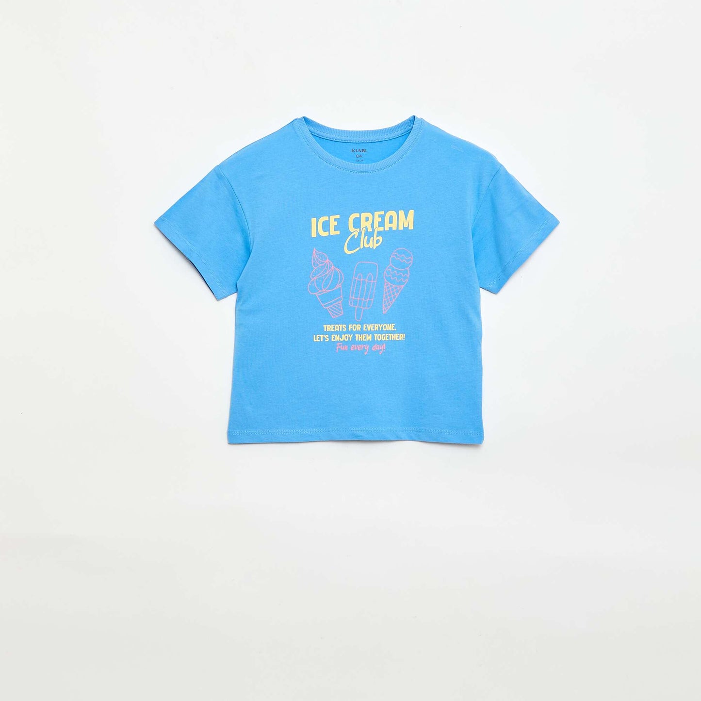 T-shirt imprimé fantaisie BLEU