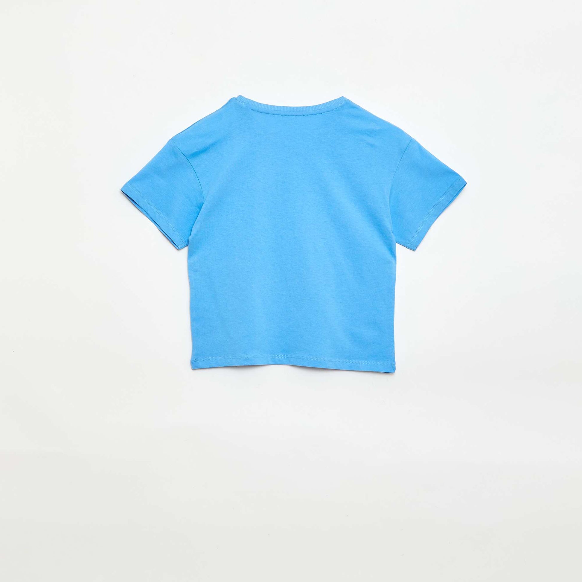 T-shirt imprimé fantaisie BLEU