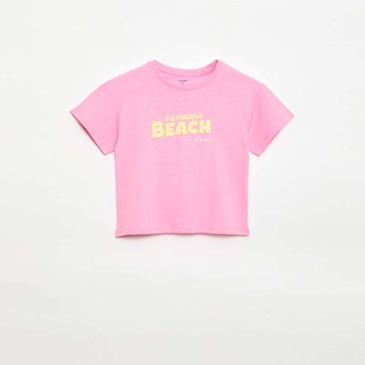 T-shirt imprimé fantaisie ROSE