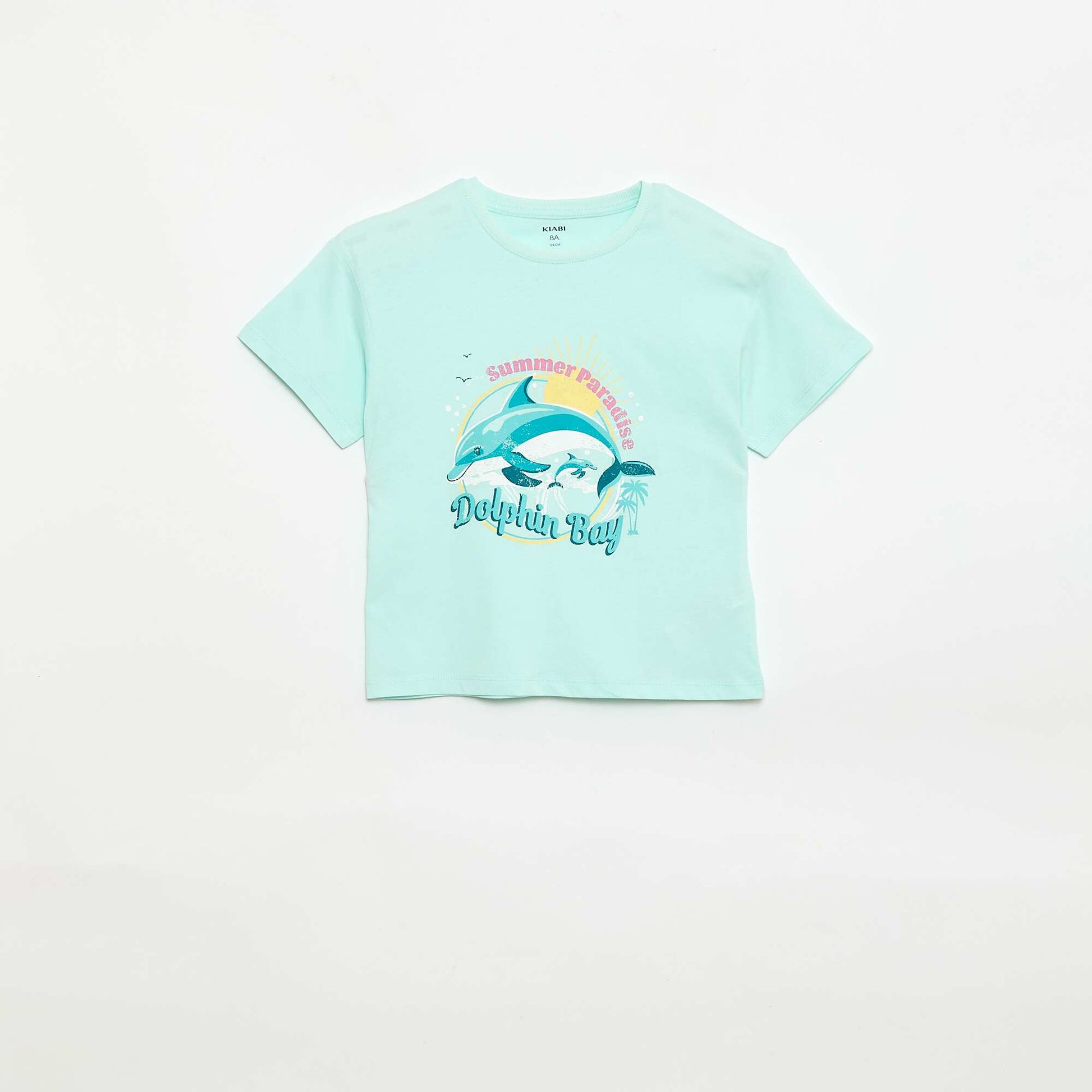 T-shirt imprimé fantaisie BLEU