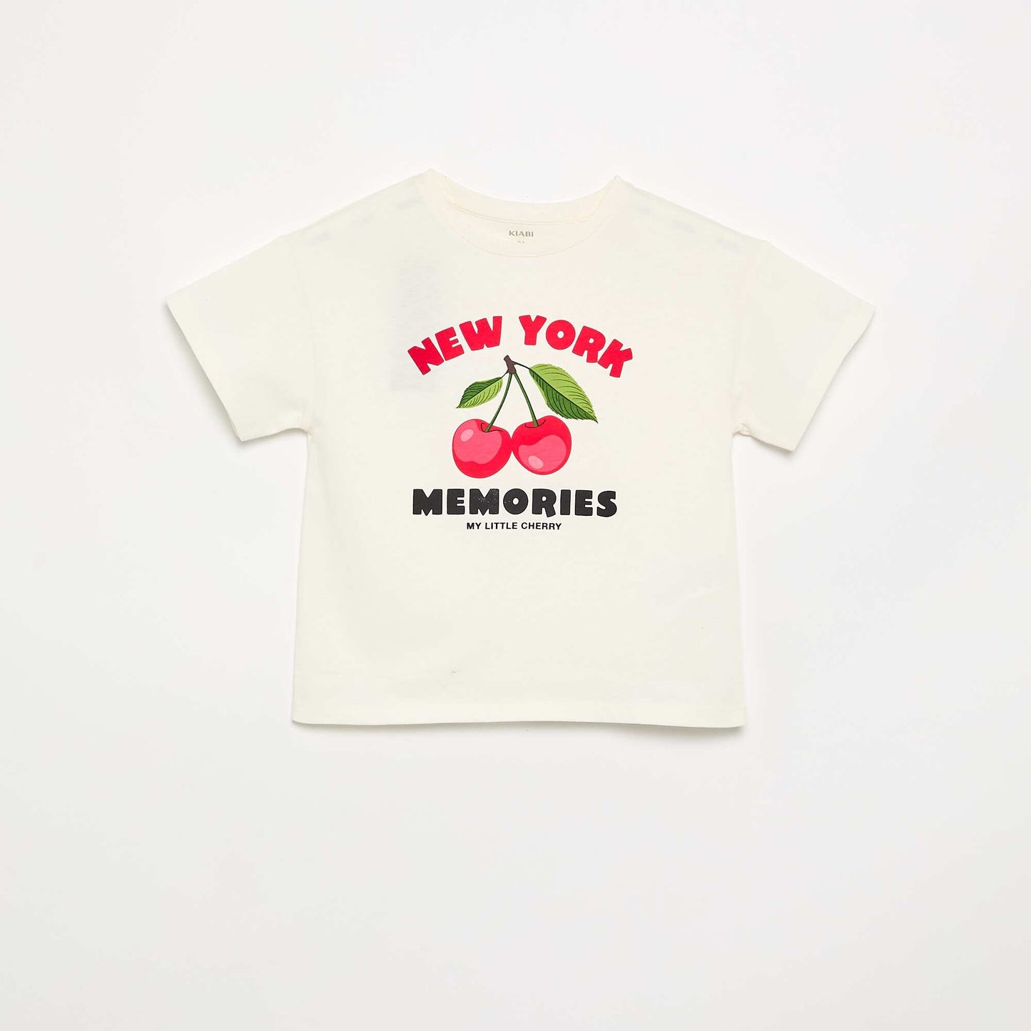 T-shirt imprimé fantaisie BLANC