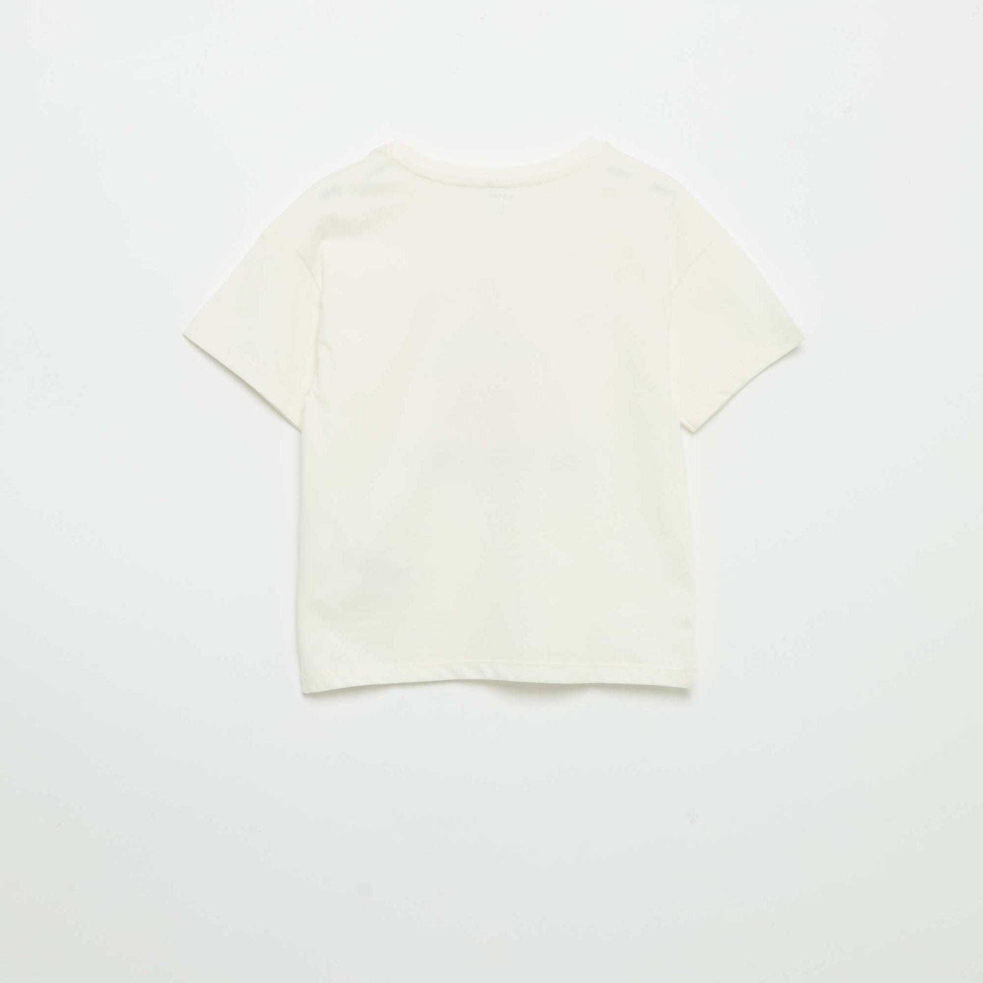 T-shirt imprimé fantaisie BLANC