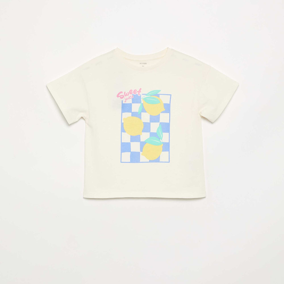 T-shirt imprimé fantaisie BLANC