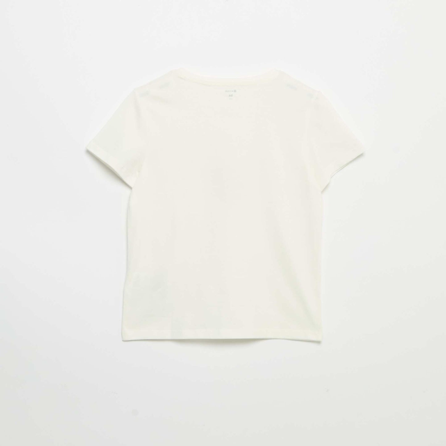 T-shirt à manches courtes avec animation BLANC