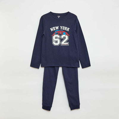 Ensemble pyjama long 'Spider-Man' 'Marvel' - 2 pièces BLEU