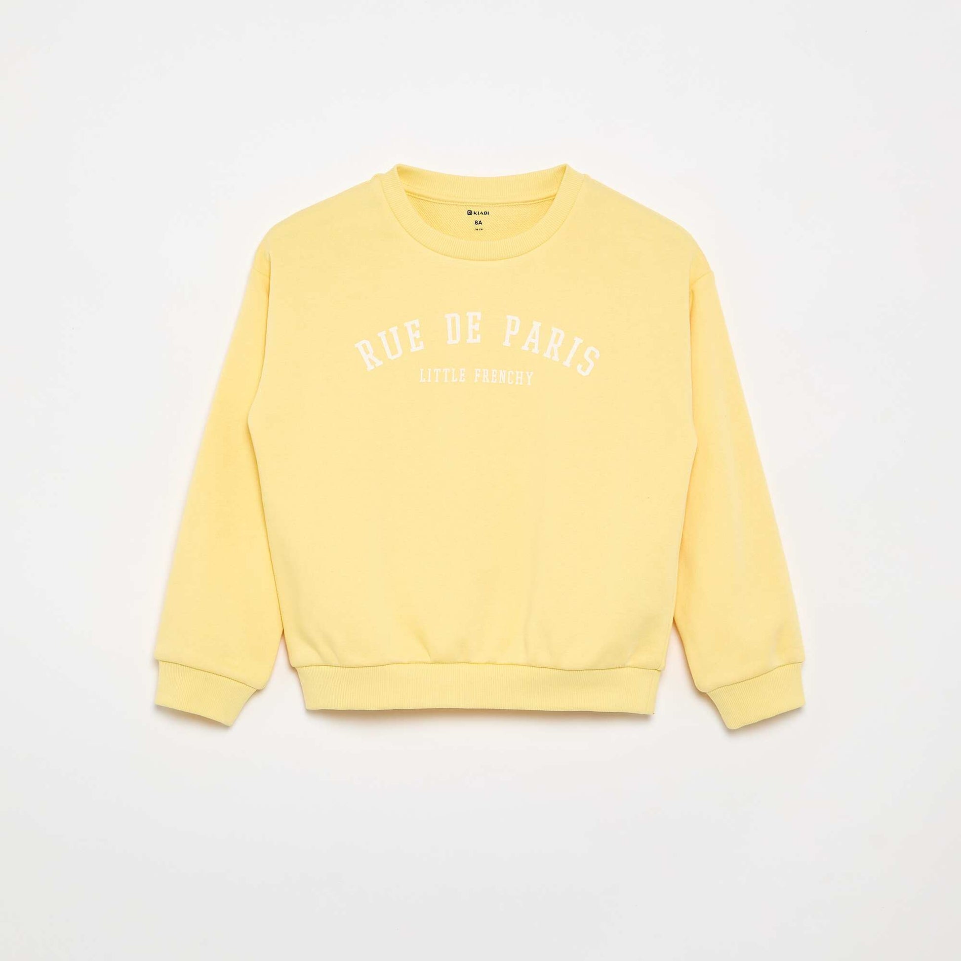 Sweat en molleton léger JAUNE