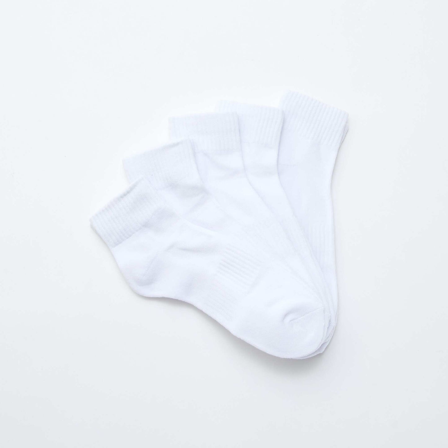 Lot de 5 paires de socquettes de sport BLANC