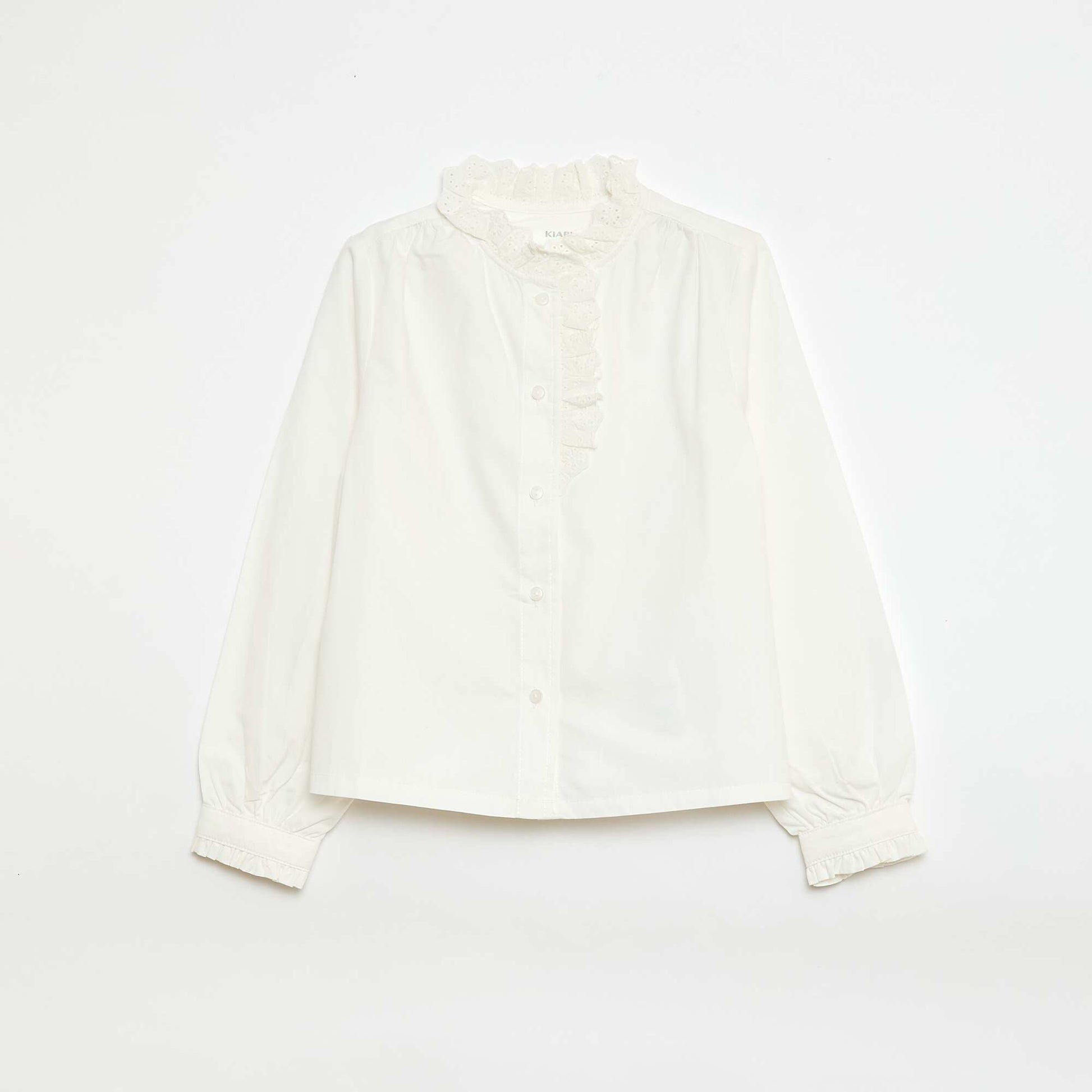 Chemise à col fantaisie BLANC