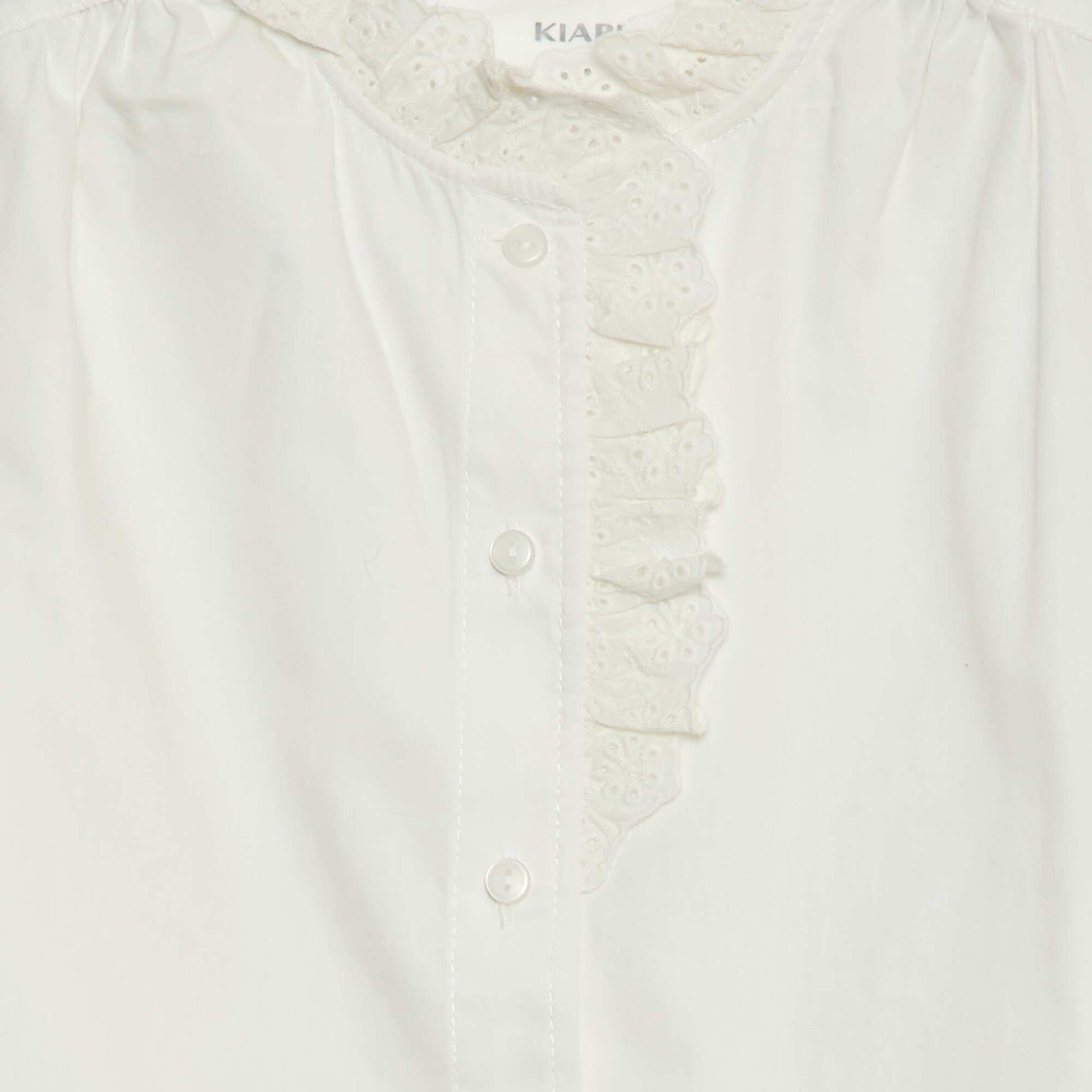 Chemise à col fantaisie BLANC