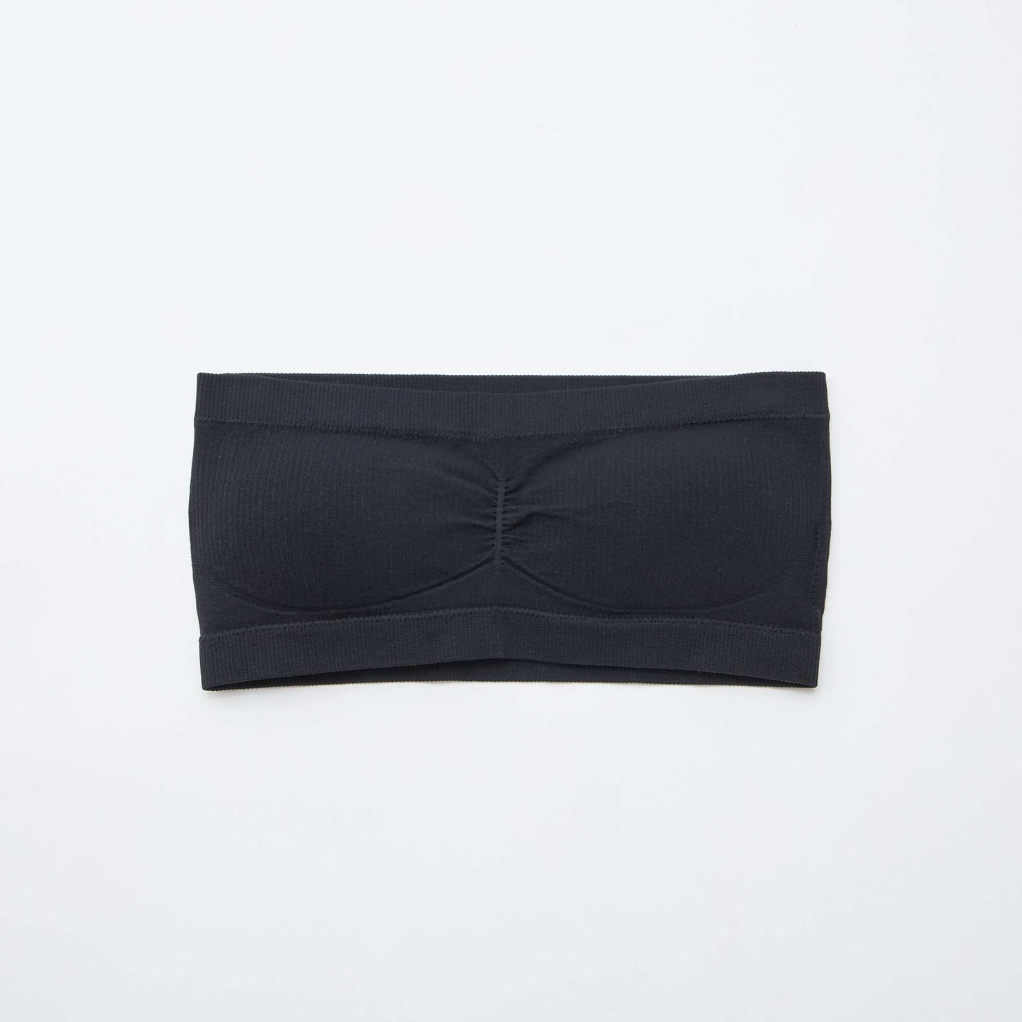 Lot de 2 bandeaux rib sans coutures BLANC/NOIR