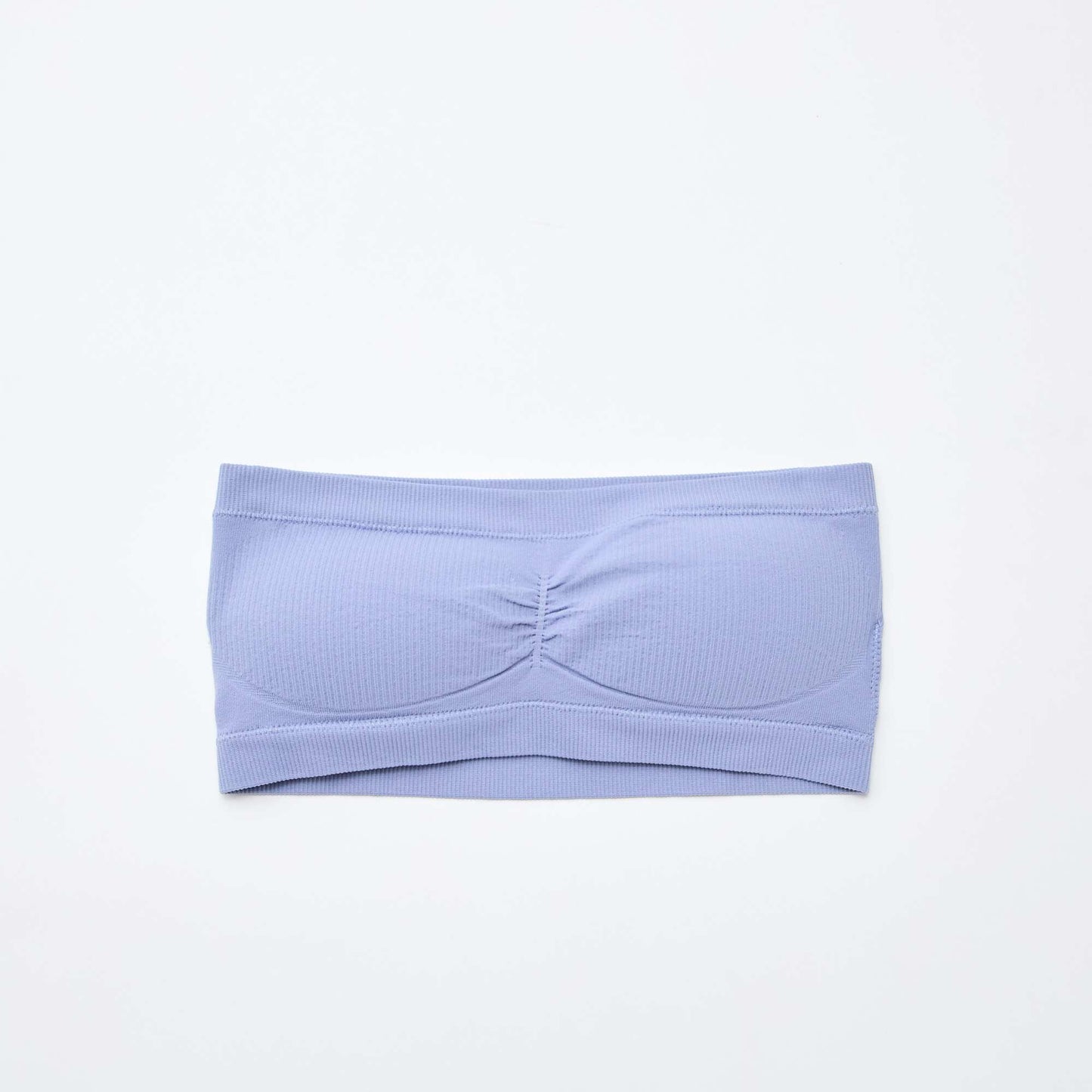 Lot de 2 bandeaux rib sans coutures BLEU/BLANC