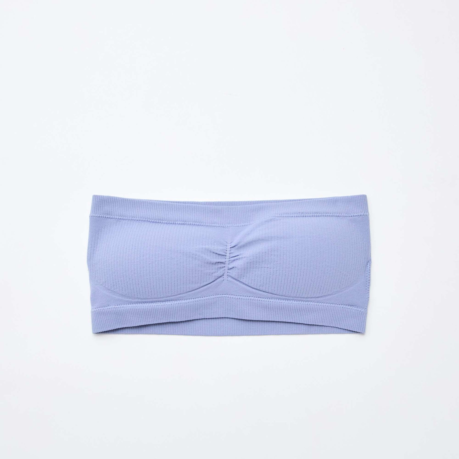 Lot de 2 bandeaux rib sans coutures BLEU/BLANC