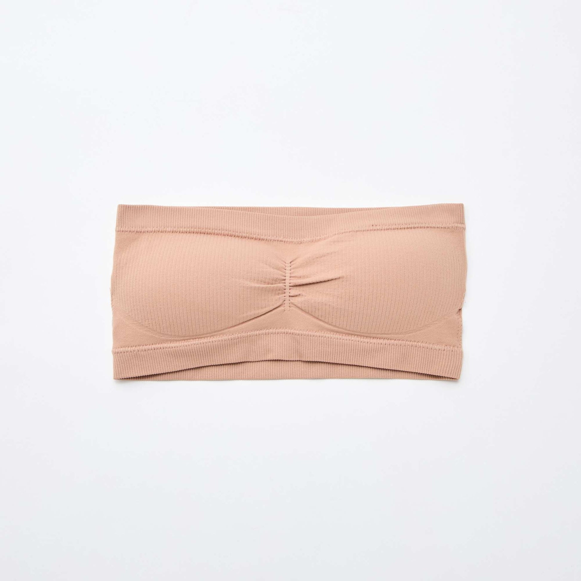 Lot de 2 bandeaux rib sans coutures CRèME/ROSE