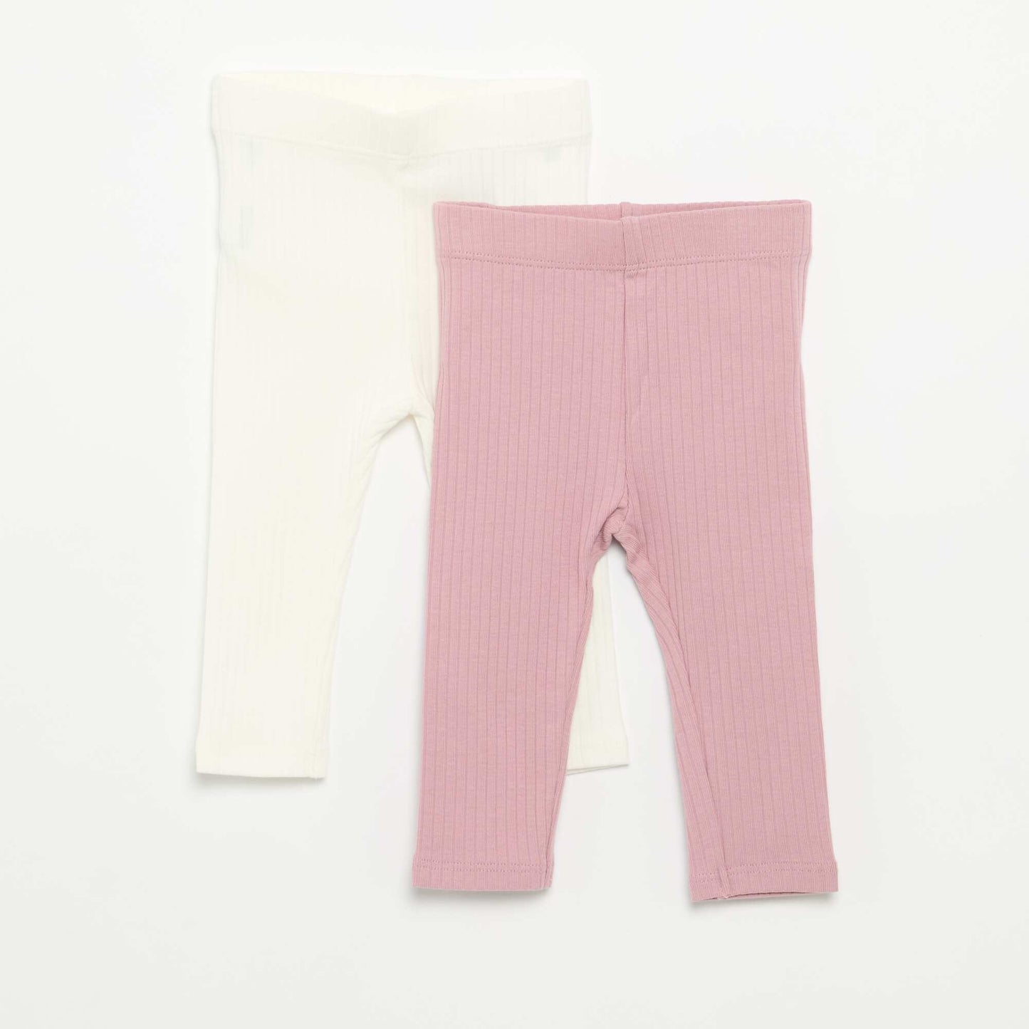 Lot de 2 leggings côtelés VIOLET