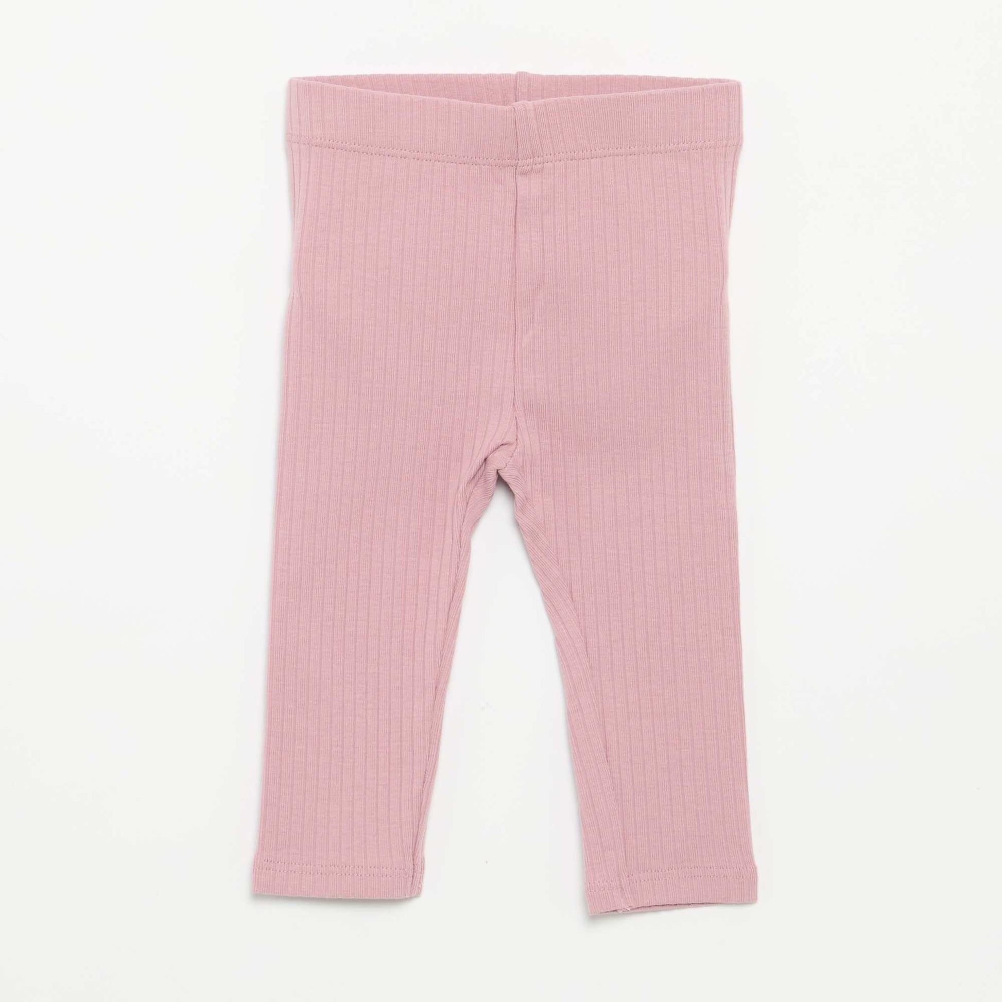 Lot de 2 leggings côtelés VIOLET