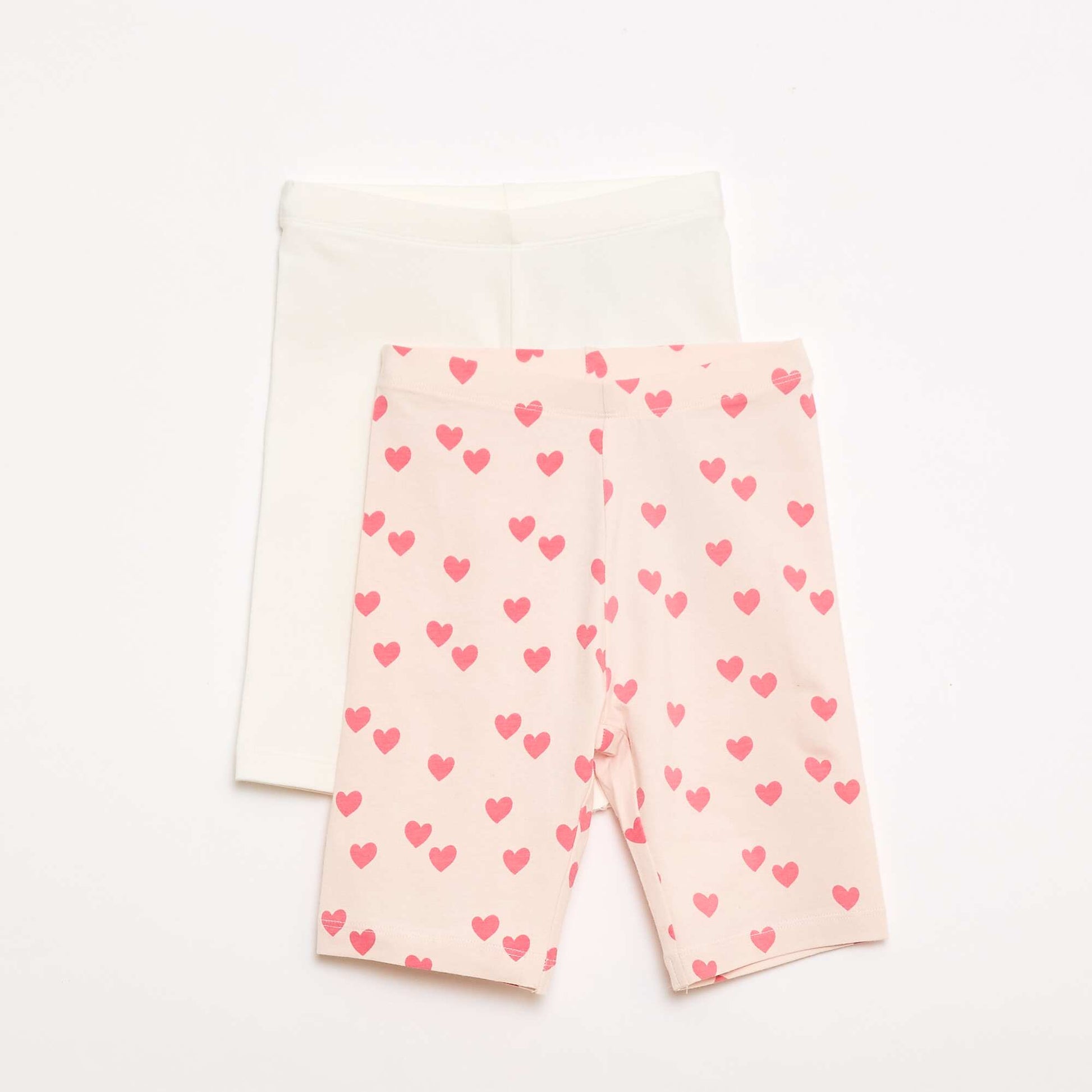 Lot de 2 shorts cyclistes BLANC