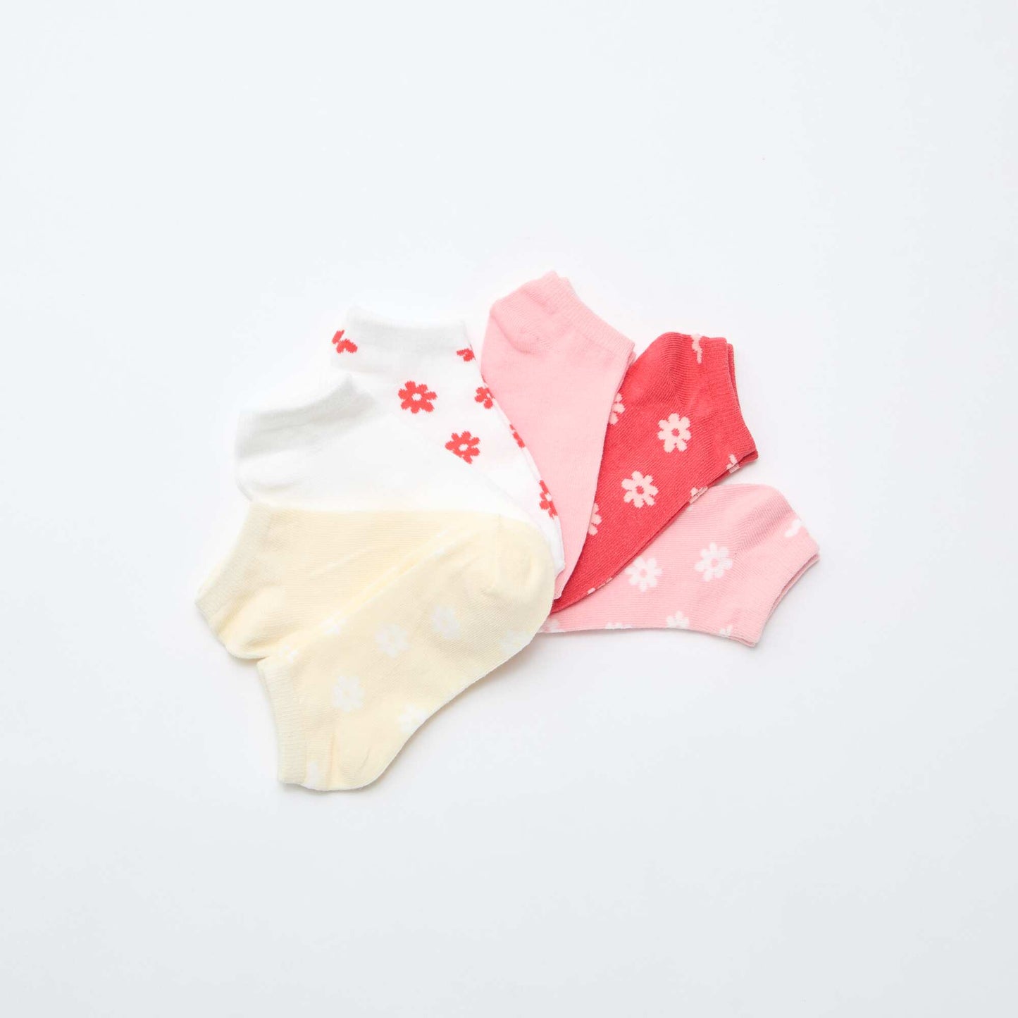 Lot de 7 paires de socquettes invisibles ROSE