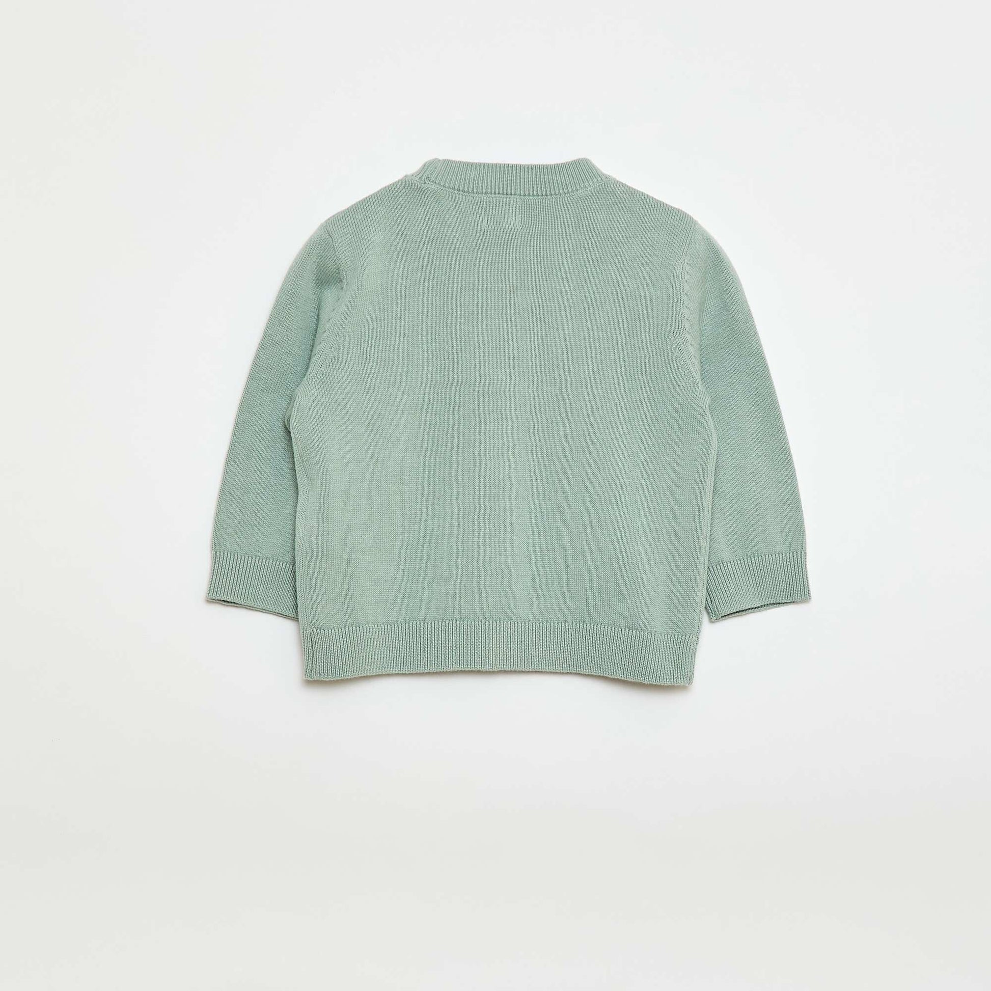 Gilet fine jauge col V VERT