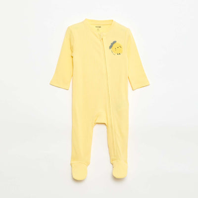 Dors-bien en coton JAUNE