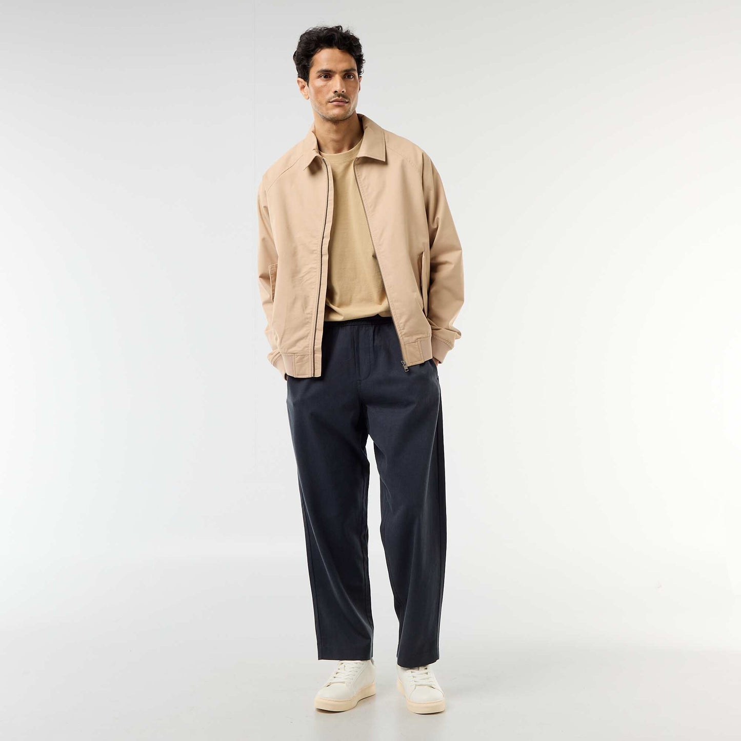 Blouson en twill BEIGE