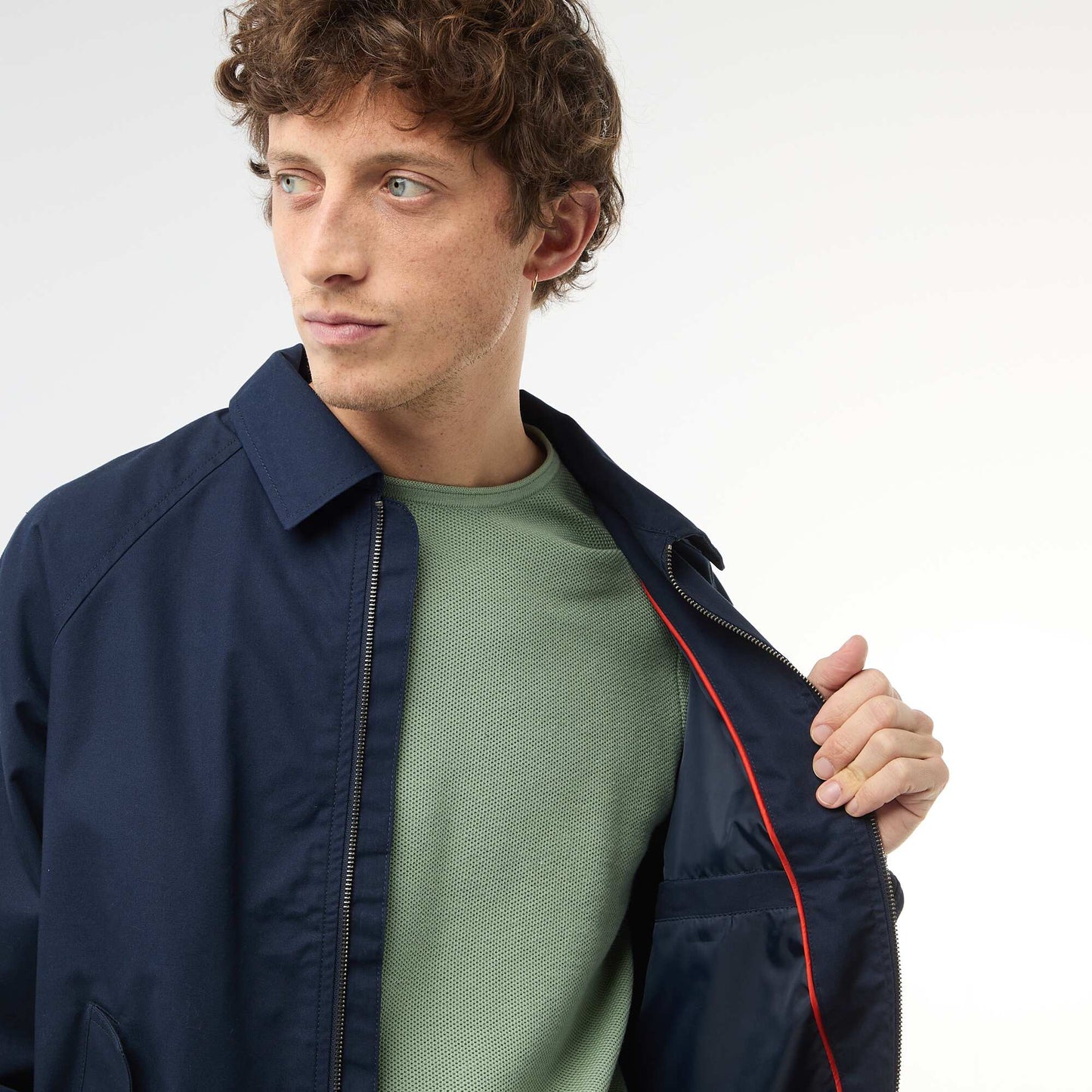 Blouson en twill BLEU