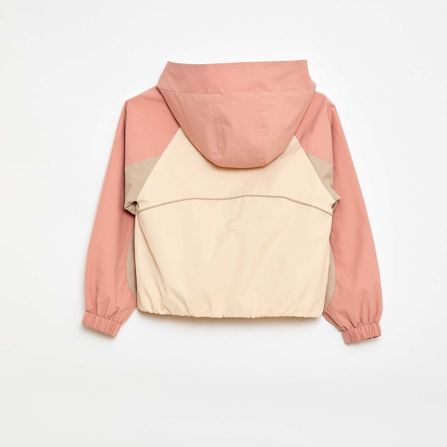 Blouson coupe-vent à capuche BLANC