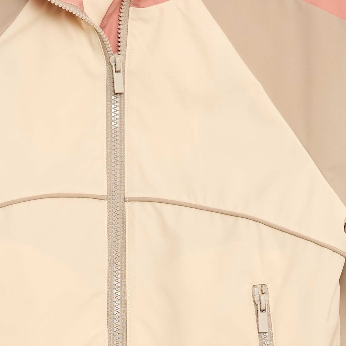 Blouson coupe-vent à capuche BLANC