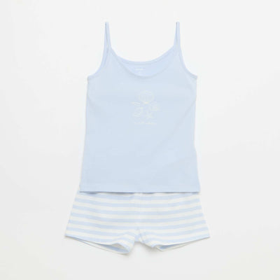 Ensemble pyjama court débardeur + short - 2 pièces BLEU