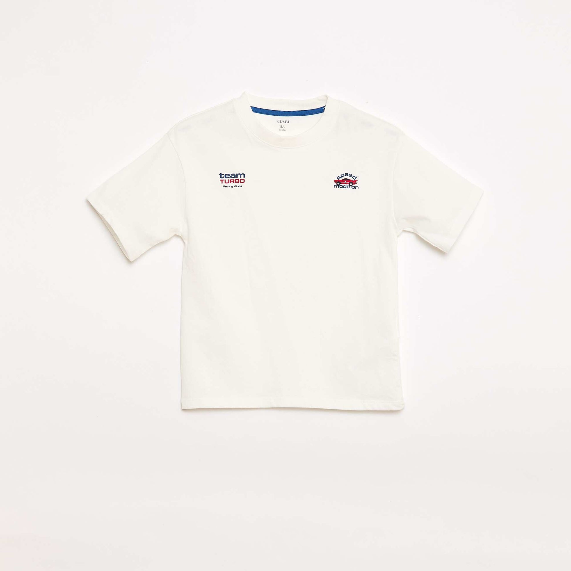 Ensemble de pyjama court t-shirt + short - 2 pièces BLANC