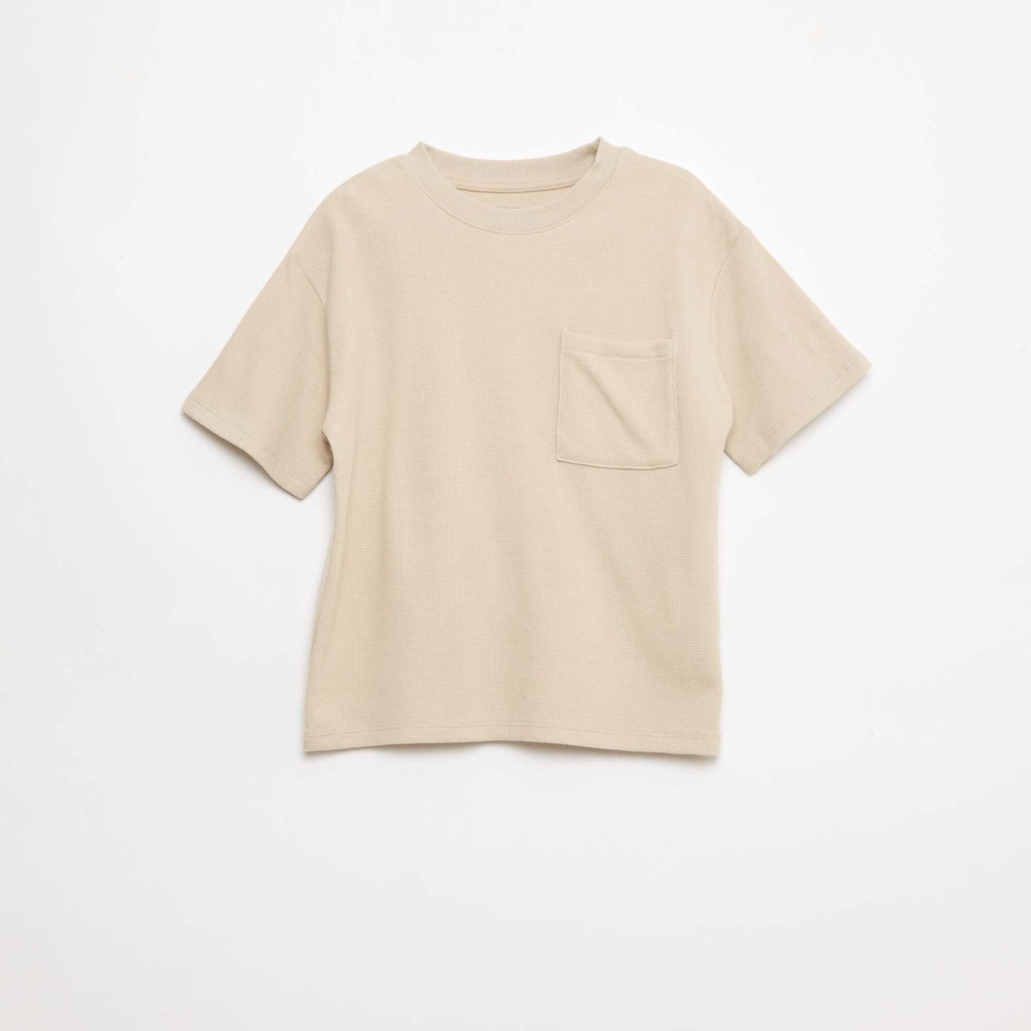 Ensemble de pyjama en coton uni BEIGE