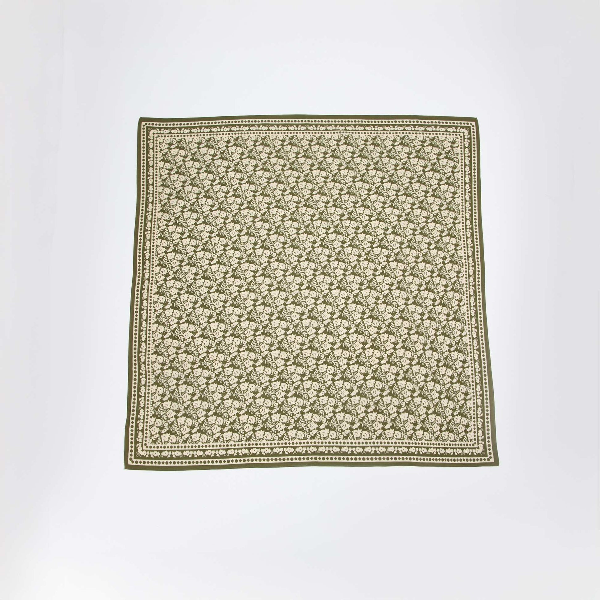 Large foulard carré - 100 x 100 cm VERT