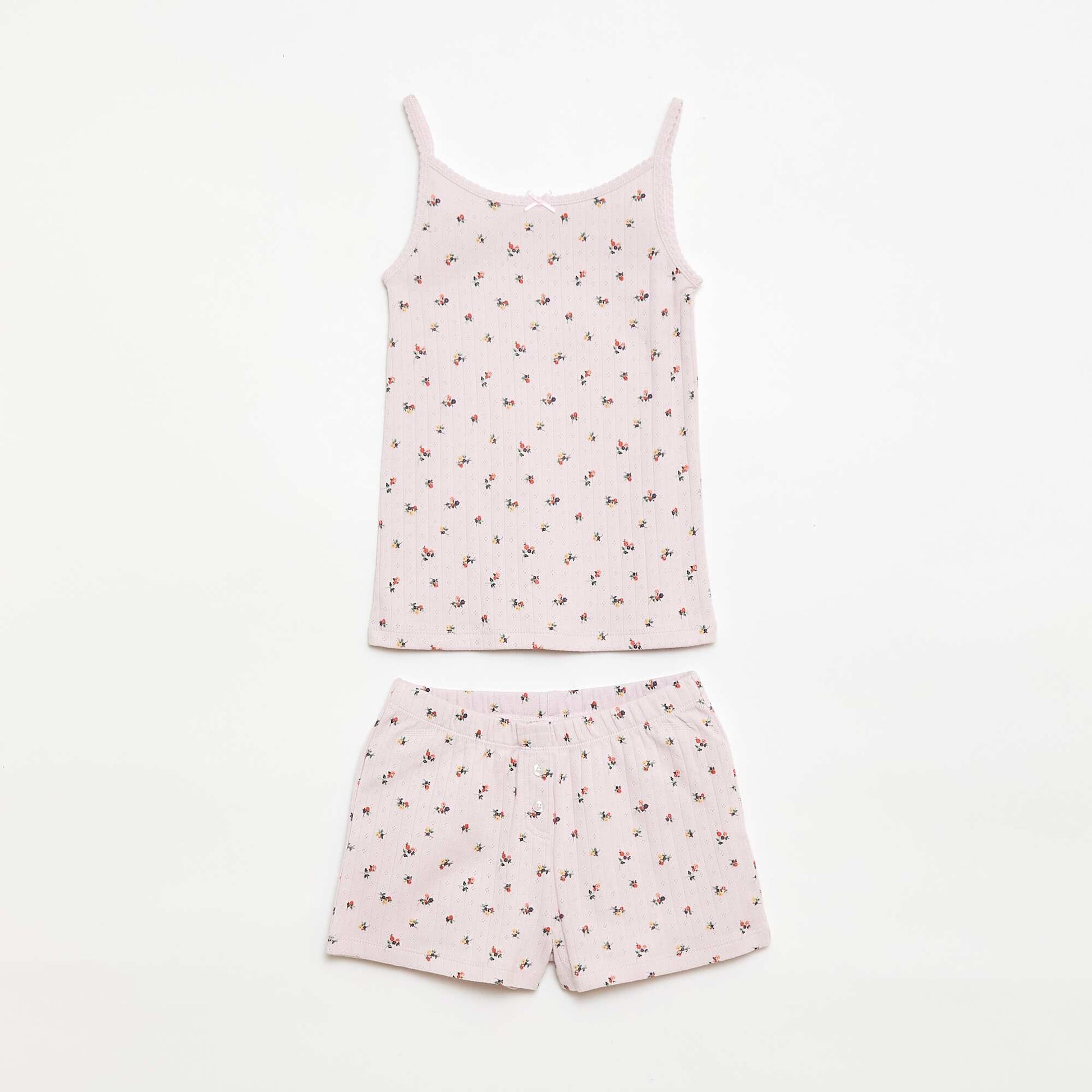 Ensemble pyjama court débardeur + short à motif - 2 pièces VIOLET
