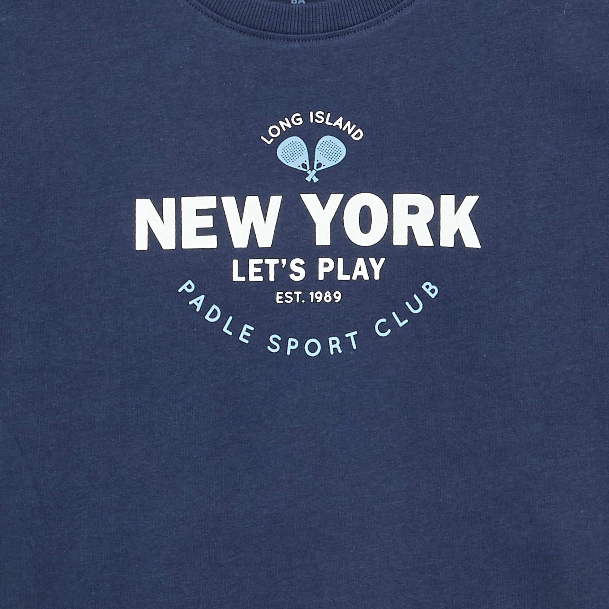 Ensemble pyjama court t-shirt + short - 2 pièces BLEU
