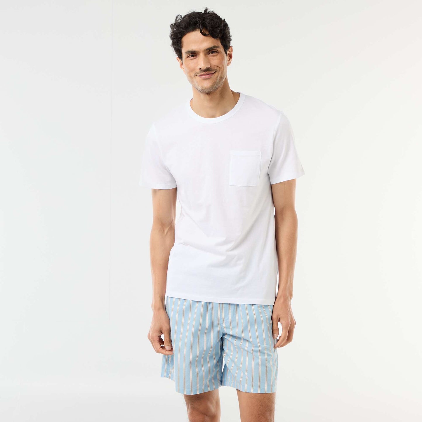 Ensemble de pyjama court t-shirt + short - 2 pièces BLEU