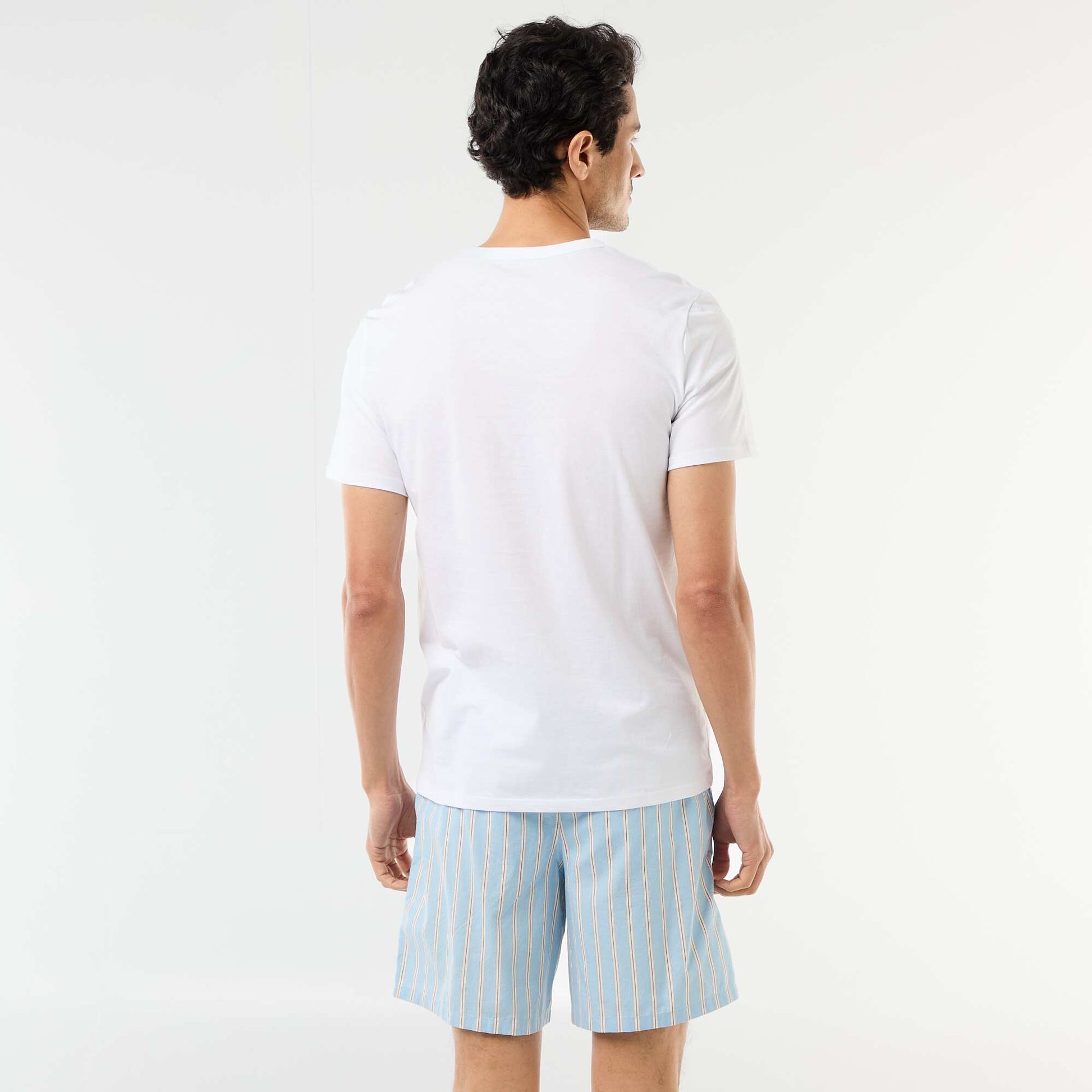 Ensemble de pyjama court t-shirt + short - 2 pièces BLEU