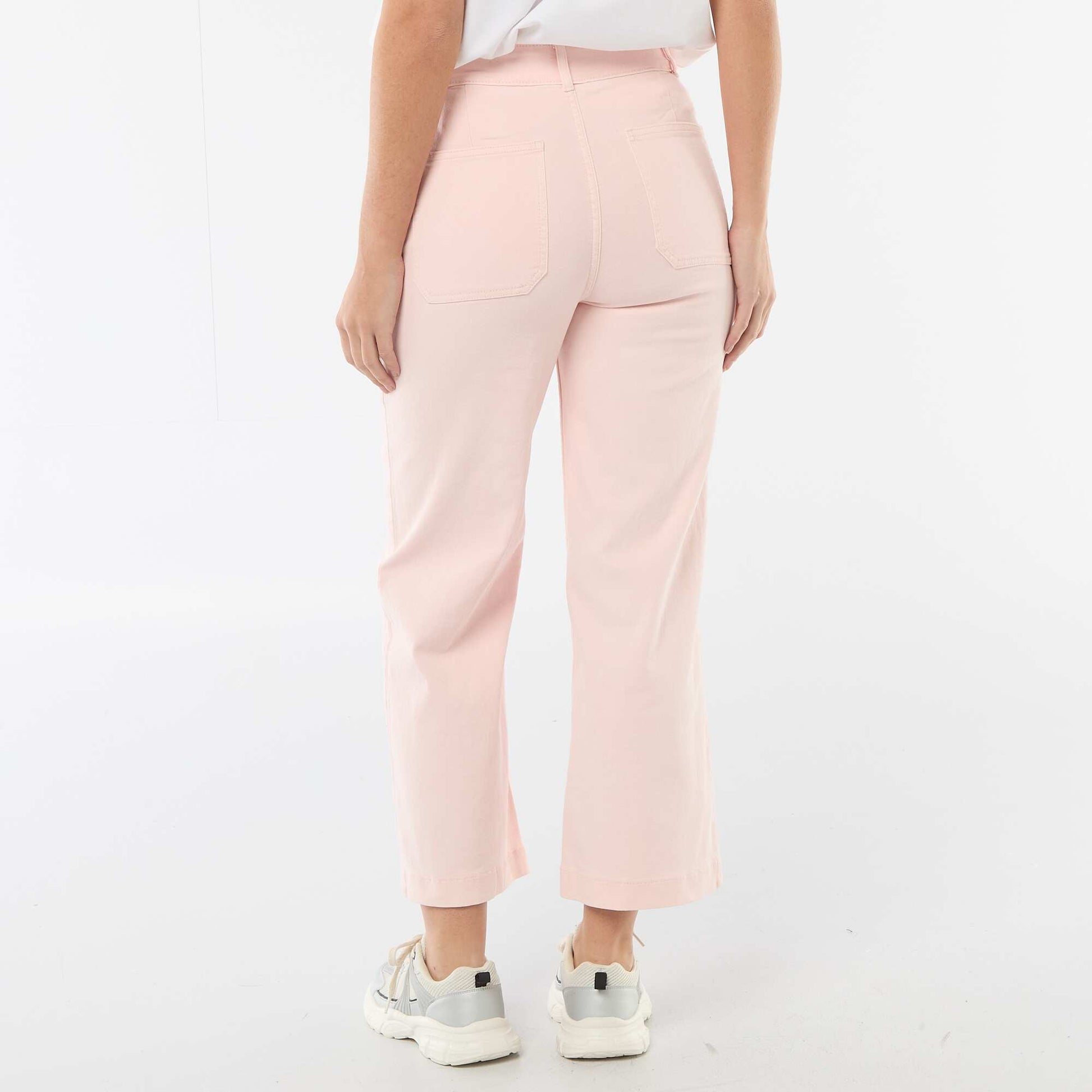 Pantalon wide leg coloré ROSE