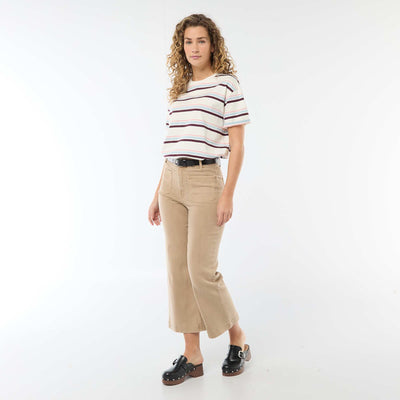 Pantalon wide leg coloré BEIGE