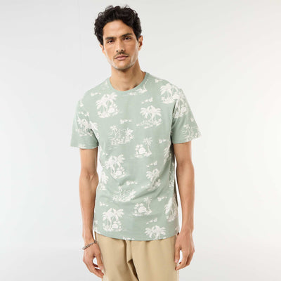 T-shirt imprimé fantaisie VERT