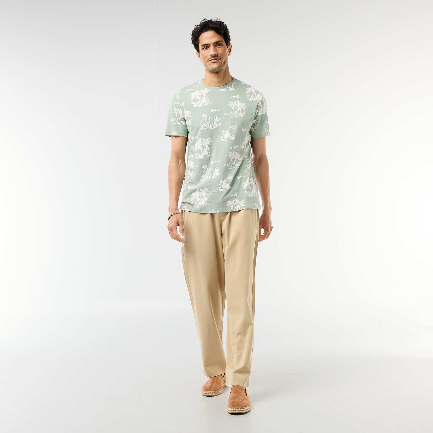 T-shirt imprimé fantaisie VERT