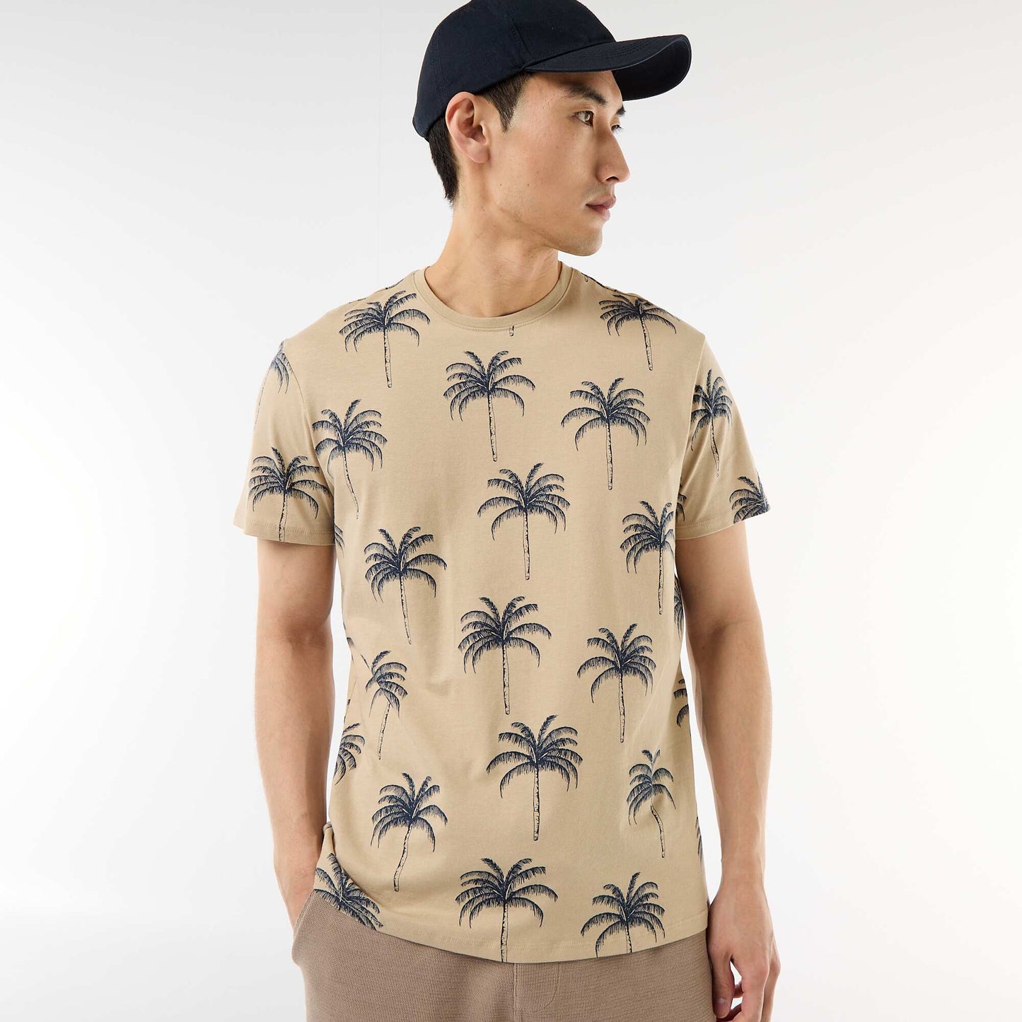 T-shirt imprimé fantaisie BEIGE