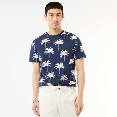 T-shirt imprimé fantaisie BLEU MARINE