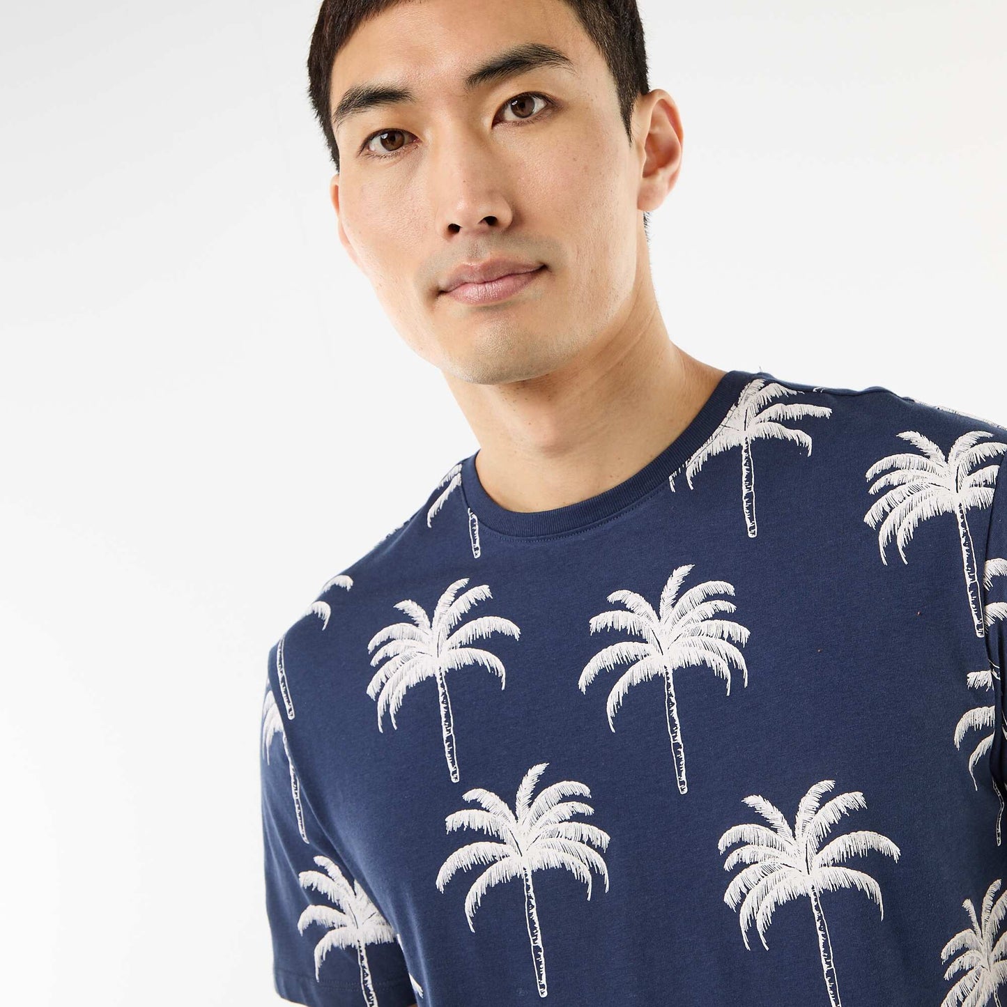T-shirt imprimé fantaisie BLEU MARINE