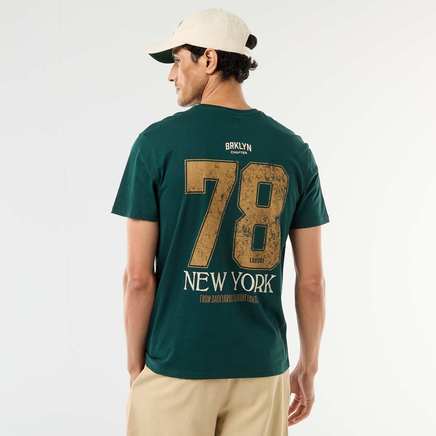 T-shirt imprimé fantaisie VERT