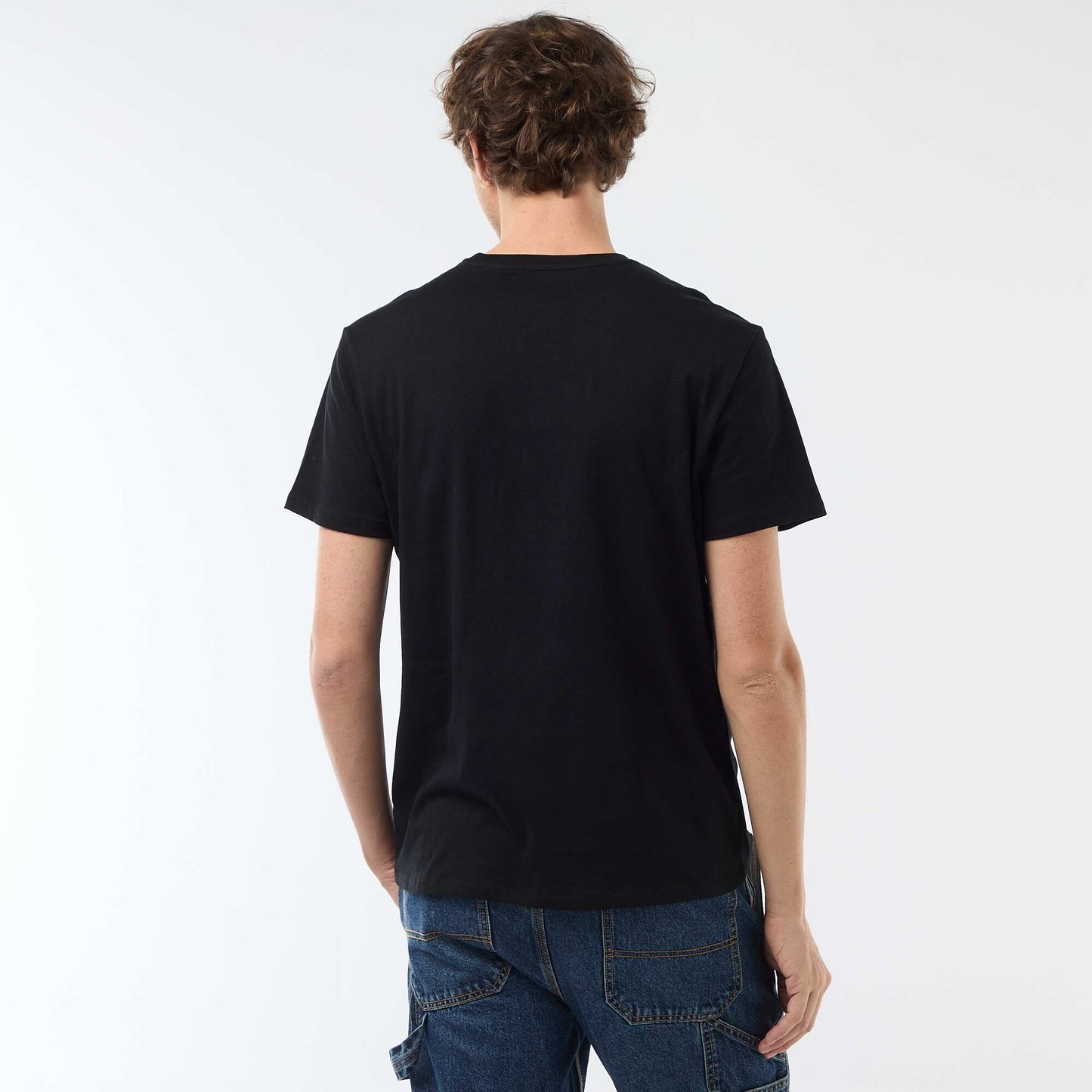 T-shirt imprimé fantaisie NOIR