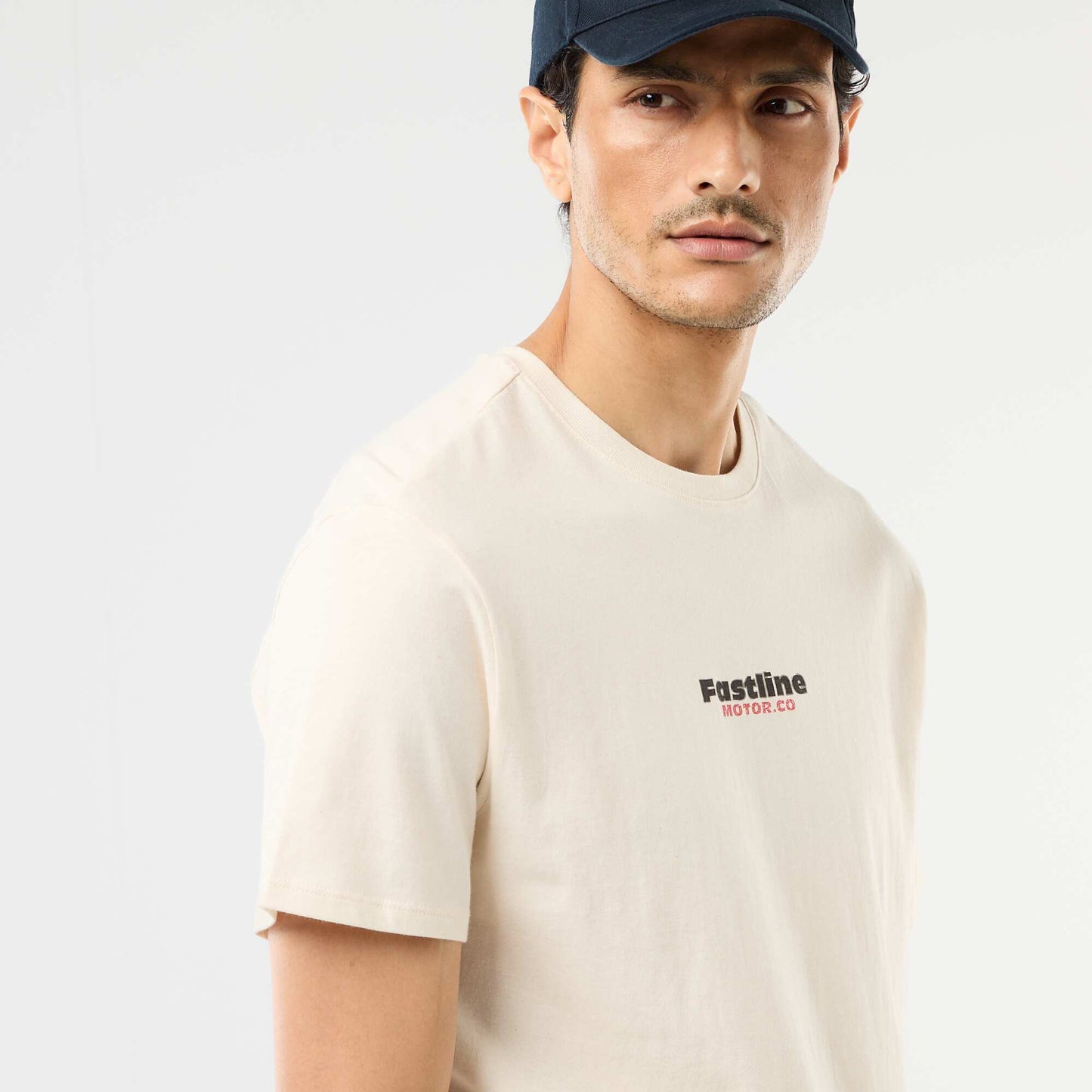 T-shirt imprimé fantaisie ECRU