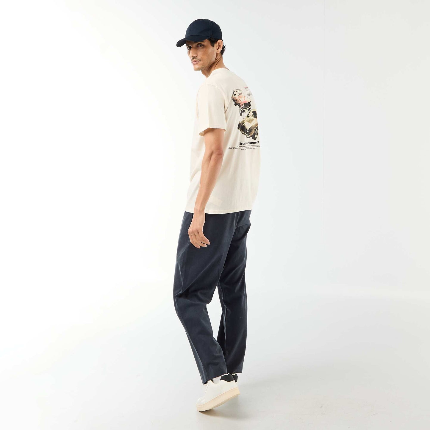 T-shirt imprimé fantaisie ECRU