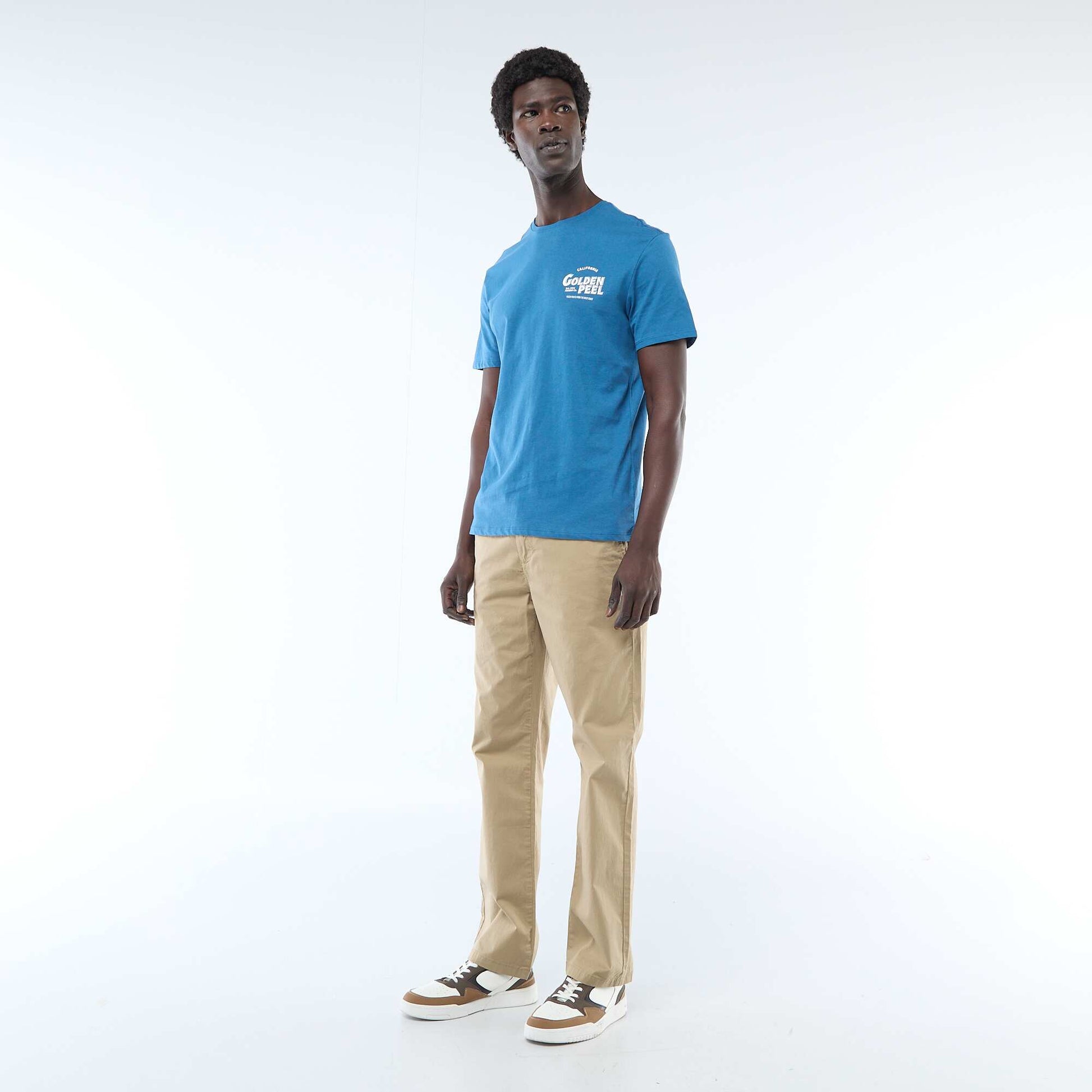 T-shirt imprimé fantaisie BLEU